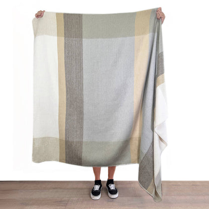 Alpaca Throw Blanket - Salt Flat