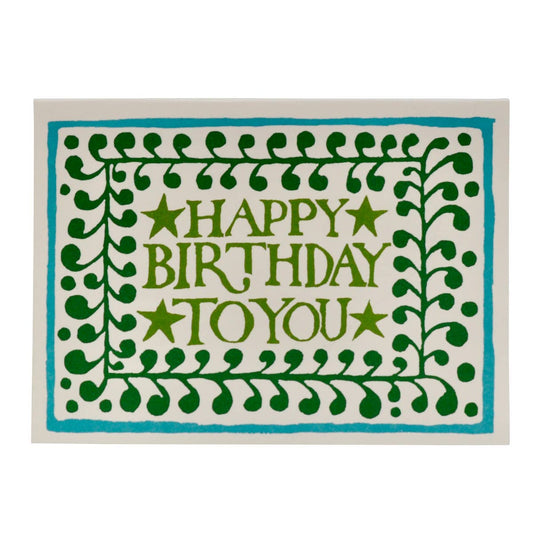 Card Happy Birthday Comma Border