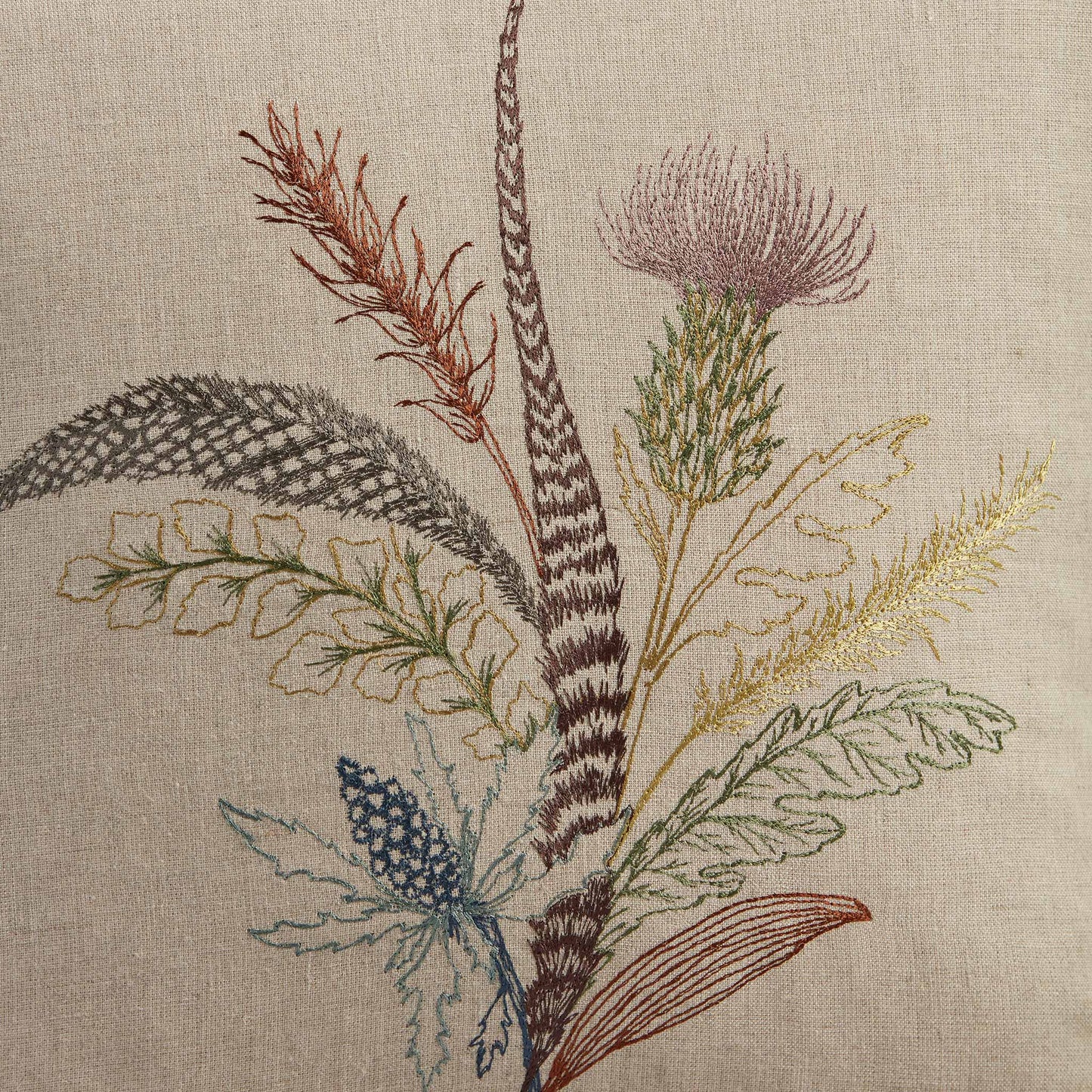 Thistle Pillow - Embroidered