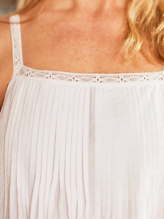 Esme Slip Nighty - White