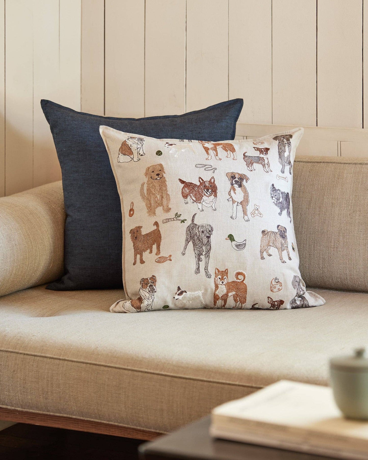 Dogs and Toys Pillow