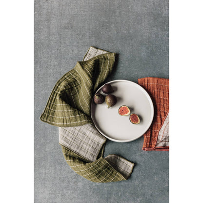 Olive Branch Double Weave Napkins - Set of 4