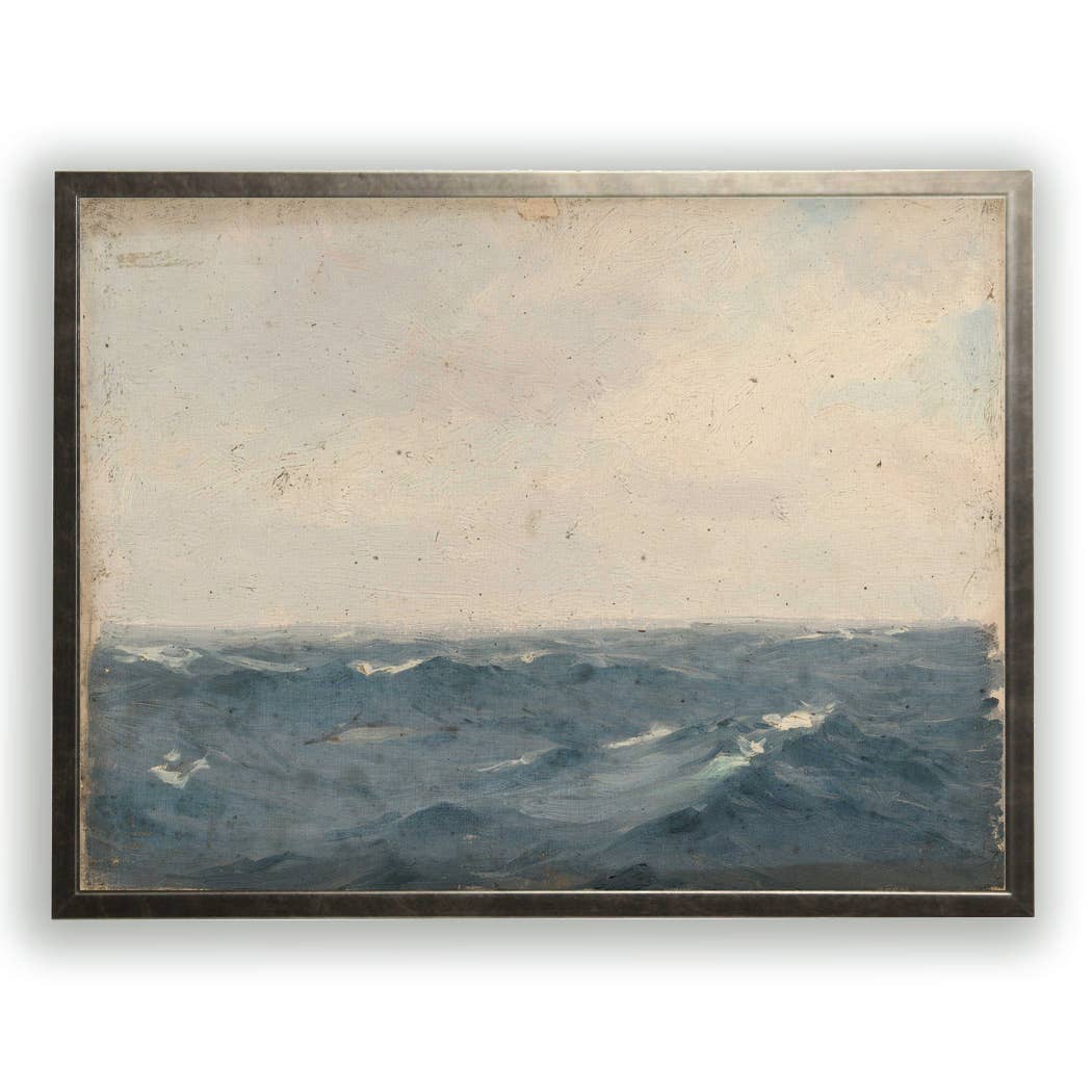 Vintage oil painting reproduction of landscape W