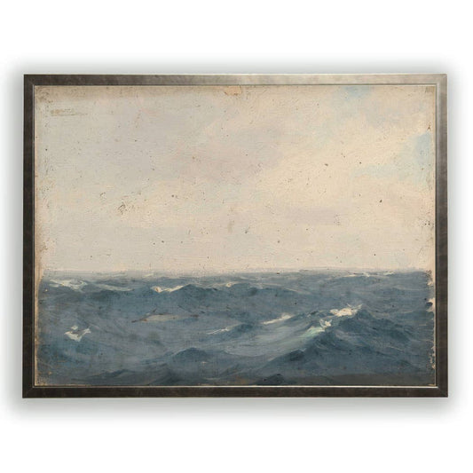 Vintage oil painting reproduction of landscape W