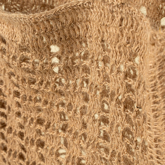 Crocheted Jute Market Bag, Natural