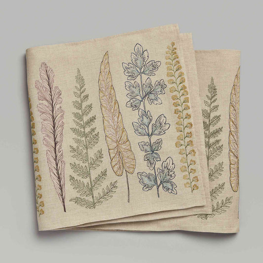 Plants Table Runner - Embroidered