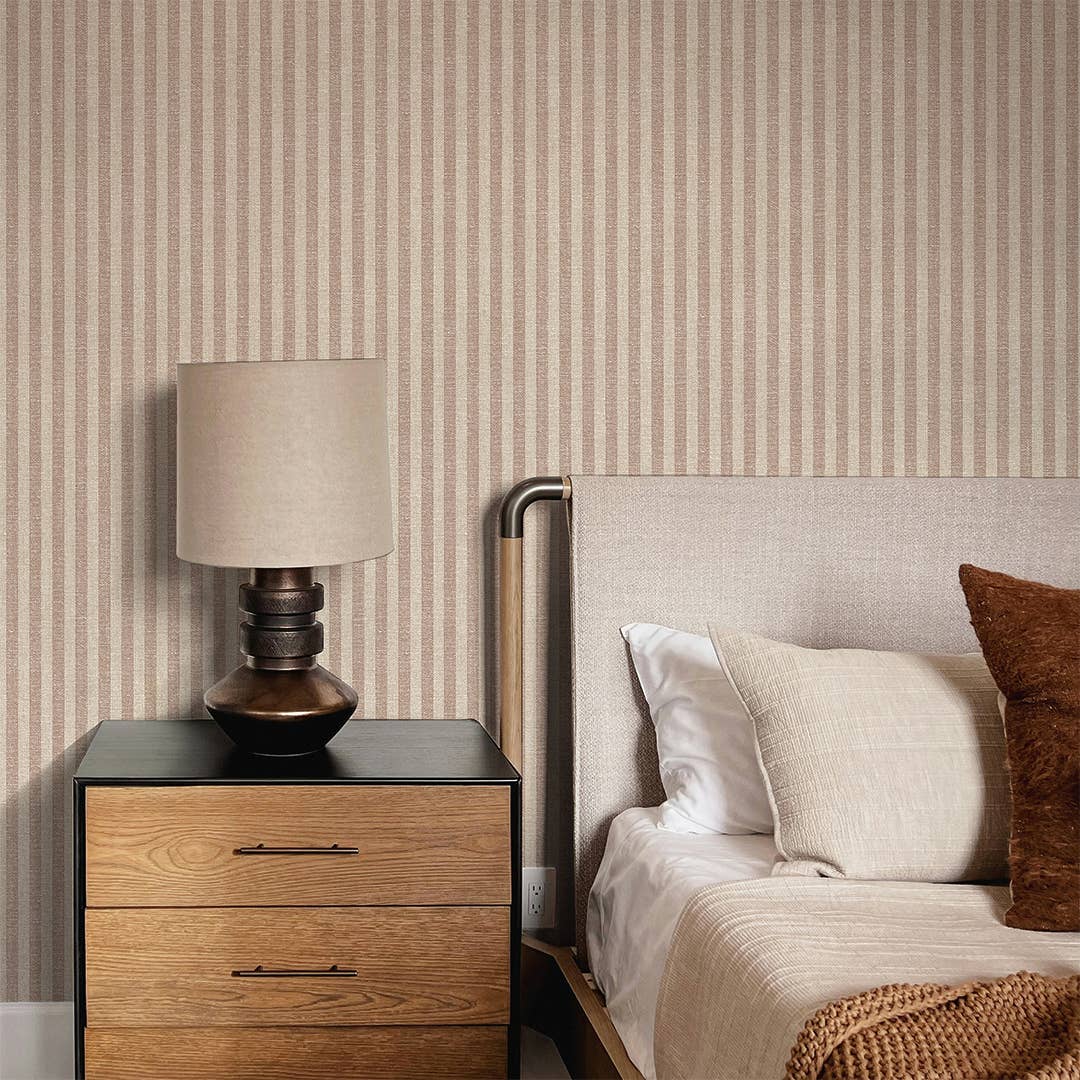 Charles Street Stripe Peel and Stick Wallpaper, 28 sq ft