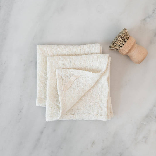 Undyed Linen Dishcloth - Set of 2