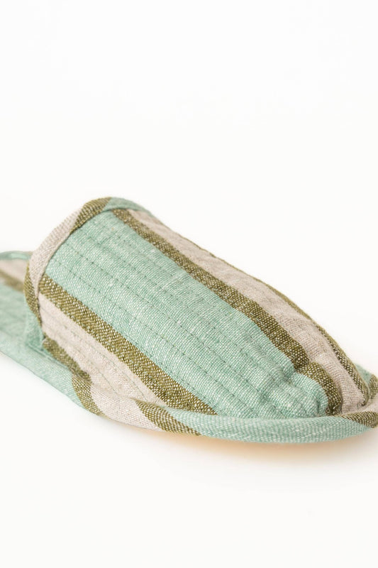 Handwoven Yarn-Dyed Sylph Linen Slippers – Rustic Touch