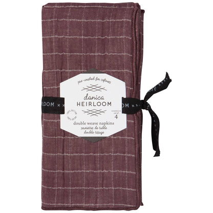 Ash Plum Double Weave - Set of 4