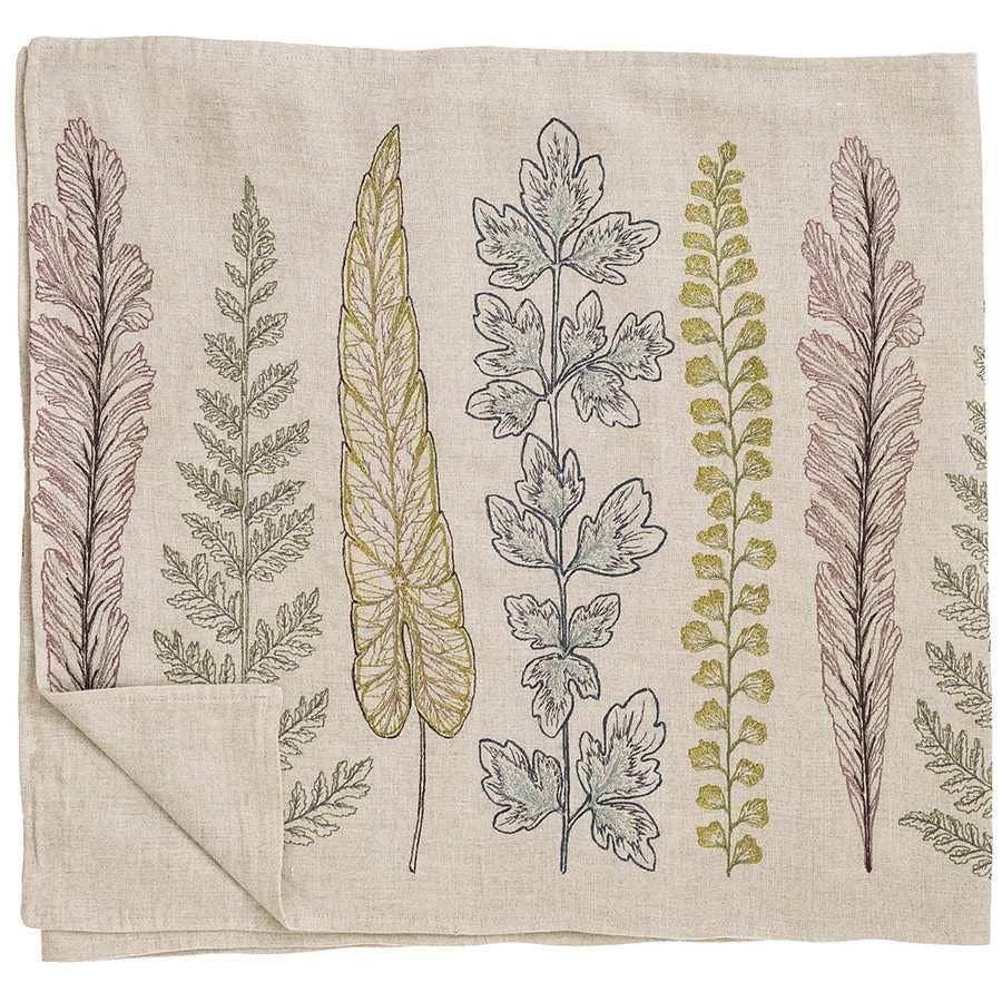 Plants Table Runner - Embroidered