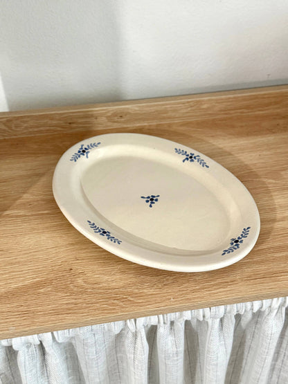 Hand-painted Margot Serving Plate, Blue