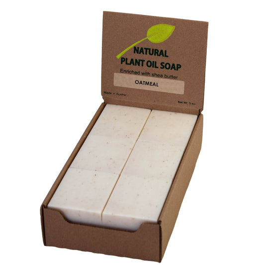 Natural Soap Bars (12) - French Milled - Oatmeal & Milk