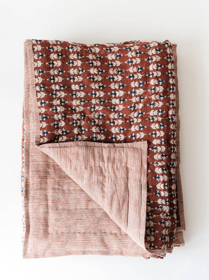 Blossom Block Print Quilt