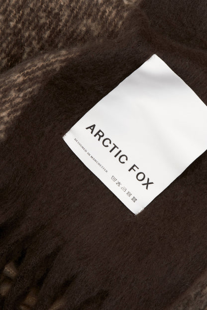 The Reykjavik Throw - 100% Recycled - Dark Earth Brown