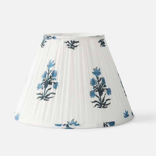 Azure Blossom Lampshade