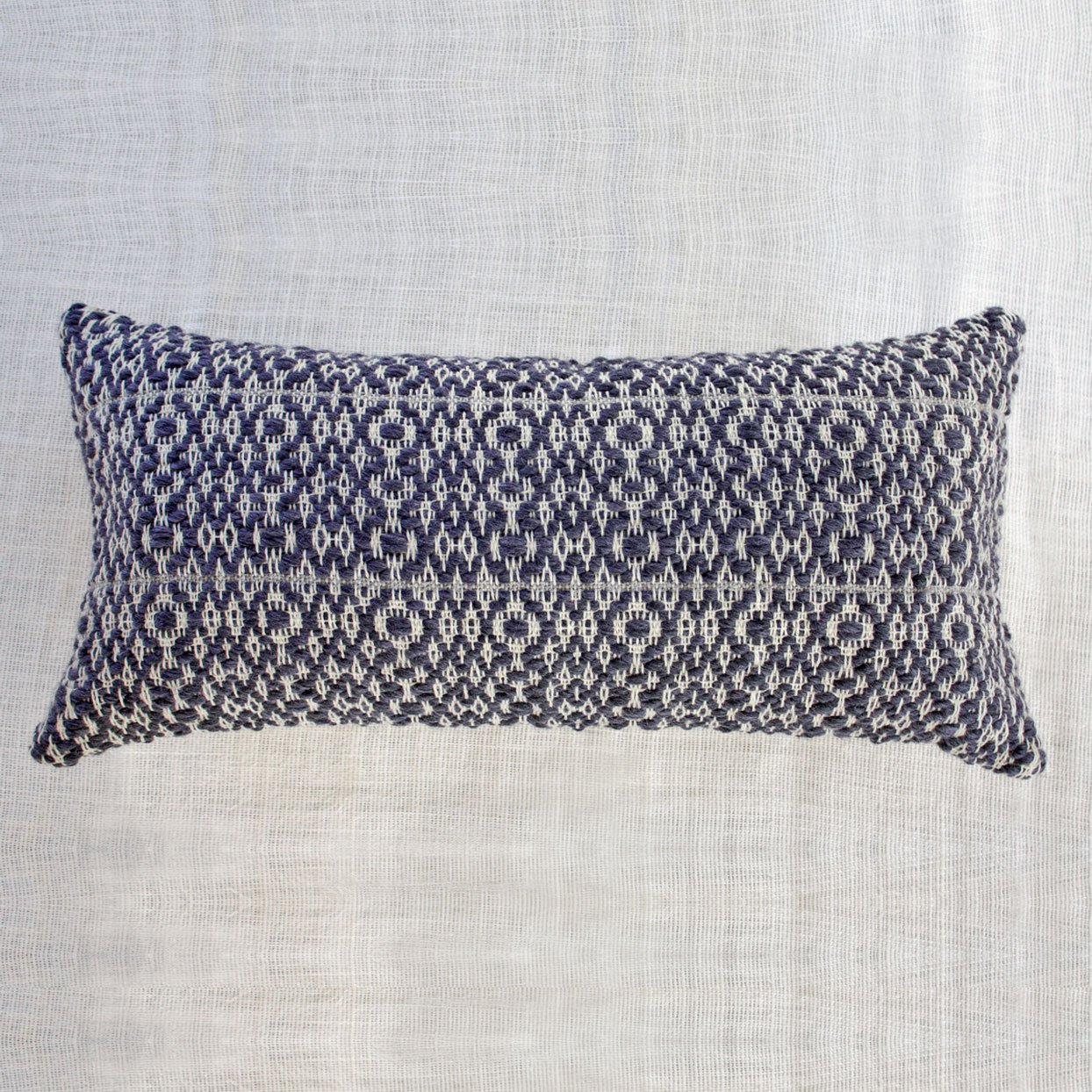 Narrow River Pillow - Handwoven